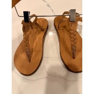 Rainbow Sandals Braided Leather Thong Sandal 6/6.5